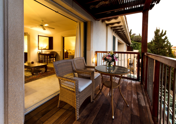 Two Bedroom Family Suite Sea View main building balcony